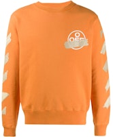 Off-White Tape Diag Arrows Sweatshirt Orange/Beige Off-White Tape Diag Arrows Sweatshirt Orange/Beige