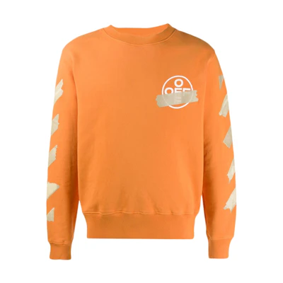 Off-White Tape Diag Arrows Sweatshirt Orange/Beige