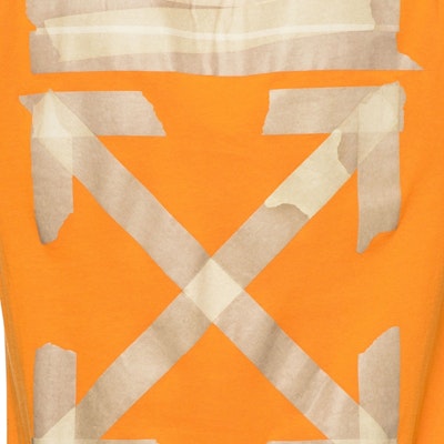 Off-White Tape Diag Arrows Sweatshirt Orange/Beige Order Off-White Tape Diag Arrows Sweatshirt Orange/Beige