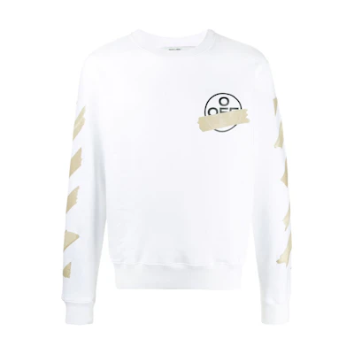 Off-White Tape Diag Arrows Sweatshirt White/Beige