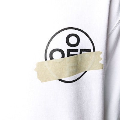 Off-White Tape Diag Arrows Sweatshirt White/Beige Order Off-White Tape Diag Arrows Sweatshirt White/Beige