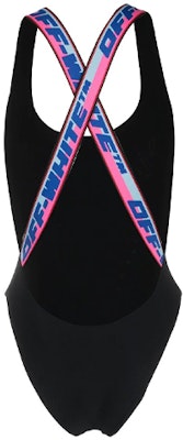 Off-White Tape Swimsuit 'Black/White' Order Off-White Tape Swimsuit 'Black/White'