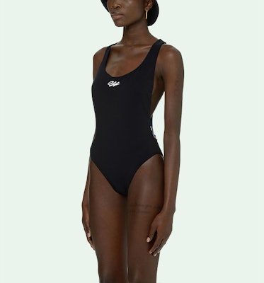 Off-White Tape Swimsuit 'Black/White' Details for Off-White Tape Swimsuit 'Black/White'