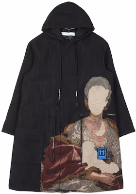 Off-White Tapestry Parka Coat Black Buy Off-White Tapestry Parka Coat Black