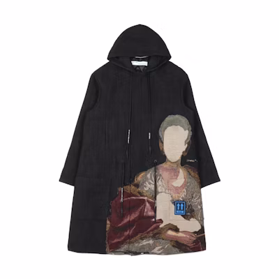 Off-White Tapestry Parka Coat Black