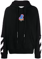 Off-White Thermo Double Sleeve Hoodie Black Off-White Thermo Double Sleeve Hoodie Black