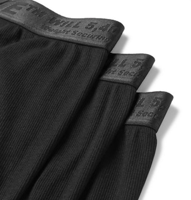 Off-White Three Pack Stretch Cotton Boxer Briefs (SS19) Black Order Off-White Three Pack Stretch Cotton Boxer Briefs (SS19) Black