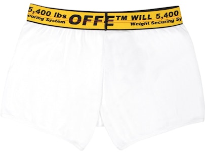 Paket 3 Celana Boxer Off-White (SS19) Putih/Kuning/Hitam Order Paket 3 Celana Boxer Off-White (SS19) Putih/Kuning/Hitam