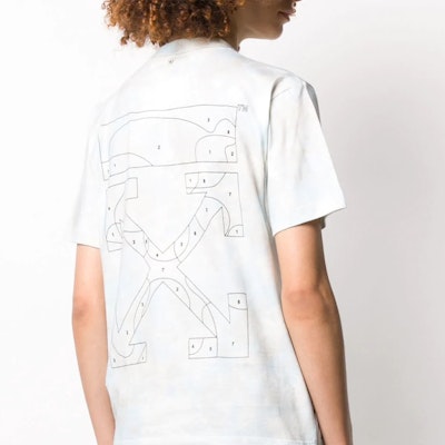 Off-White Tie Dye Puzzle Arrows T-Shirt Multicolor Shop Off-White Tie Dye Puzzle Arrows T-Shirt Multicolor
