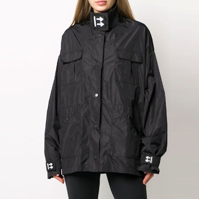 Off-White Track Coat Black/White Shop Off-White Track Coat Black/White