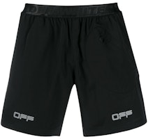 Off-White Track Shorts Black/Silver Off-White Track Shorts Black/Silver