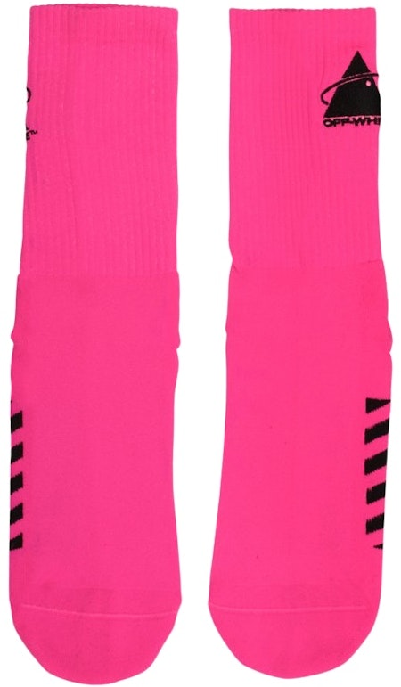 off-white-triangle-planet-basic-socks-fuchsia-black