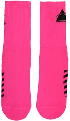 Kaos Kaki Off-White Triangle Planet Fuchsia/Hitam Basic Buy Kaos Kaki Off-White Triangle Planet Fuchsia/Hitam Basic