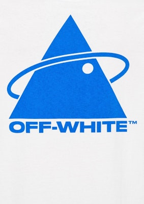 Off-White Triangle Planet Baju Long Sleeve Putih/Biru Lookbook Off-White Triangle Planet Baju Long Sleeve Putih/Biru