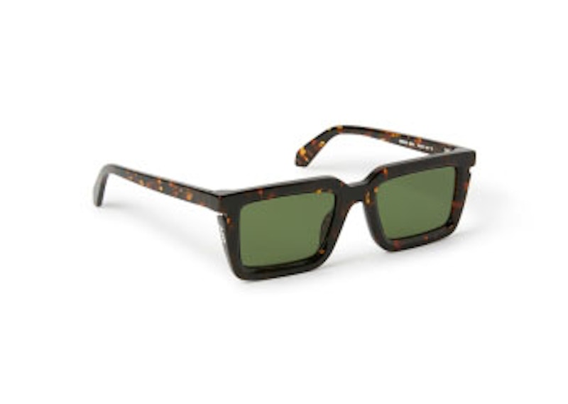 OFF-WHITE Tucson Square Sunglasses Tucson Havana/Green (OERI113S24PLA0016055-FR)