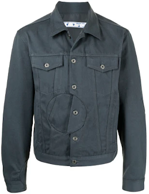 Off-White Twist Patchwork Jacket Regular Fit Teal OMEA288S21FAB0010600 Buy Off-White Twist Patchwork Jacket Regular Fit Teal OMEA288S21FAB0010600