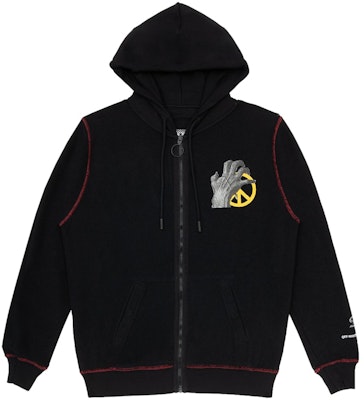 Off-White Undercover Skeleton RVRS Zipped Hoodie Black/Multicolor Lookbook Off-White Undercover Skeleton RVRS Zipped Hoodie Black/Multicolor