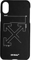 Off-White Unfinished Arrows iPhone XS Max Case Black/White Off-White Unfinished Arrows iPhone XS Max Case Black/White