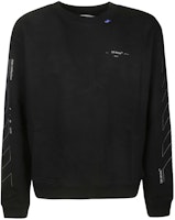 Off-White Unfinished Diag Sweatshirt Black/Silver Off-White Unfinished Diag Sweatshirt Black/Silver