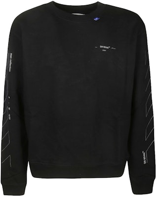 Off-White Unfinished Diag Sweatshirt Black/Silver Buy Off-White Unfinished Diag Sweatshirt Black/Silver