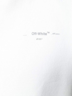Off-White Unfinished Diag Sweatshirt White/Silver Order Off-White Unfinished Diag Sweatshirt White/Silver