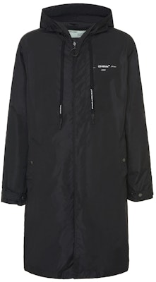 Off-White Unfinished Raincoat Black Buy Off-White Unfinished Raincoat Black