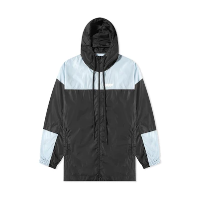 Off-White Unfinished Windbreaker Jacket Black/Grey