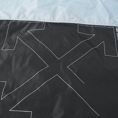 Off-White Unfinished Windbreaker Jacket Black/Grey Order Off-White Unfinished Windbreaker Jacket Black/Grey