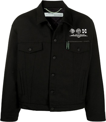 Off-White Universal Key Denim Jacket Black/White Buy Off-White Universal Key Denim Jacket Black/White