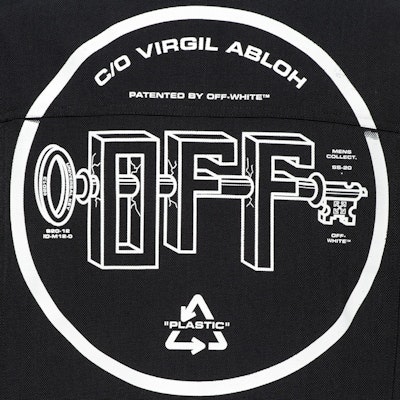 Off-White Universal Key Denim Jacket Black/White Lookbook Off-White Universal Key Denim Jacket Black/White