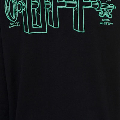 Off-White Universal Key Hoodie Black/Mint Green Lookbook Off-White Universal Key Hoodie Black/Mint Green