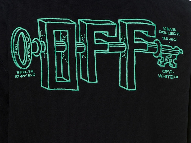 Order Off-White Universal Key Sweatshirt Black/Mint