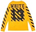 Order OFF-WHITE Virgil Abloh 13条纹长袖T恤 黄色 男女同款 AU2001-03-04