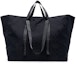 Buy OFF-WHITE Virgil Abloh Black Monogram Embroidered Logo Tote Bag Black