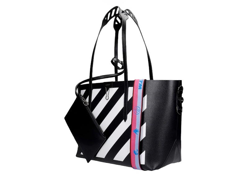 Order Tas Bahu OFF-WHITE Virgil Abloh Black Garis Diagonal Binder