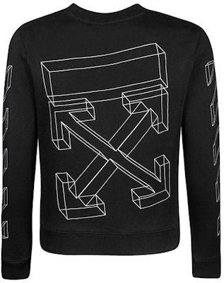 OFF-WHITE Virgil Abloh 图案棉质圆领卫衣 黑色 男款 OMBA025E181920021001 Order OFF-WHITE Virgil Abloh 图案棉质圆领卫衣 黑色 男款 OMBA025E181920021001