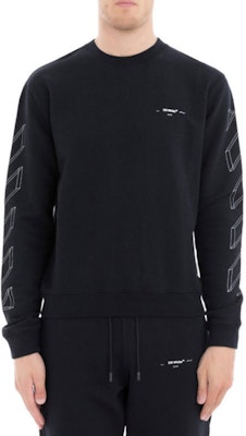 OFF-WHITE Virgil Abloh 图案棉质圆领卫衣 黑色 男款 OMBA025E181920021001 Shop OFF-WHITE Virgil Abloh 图案棉质圆领卫衣 黑色 男款 OMBA025E181920021001