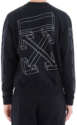 OFF-WHITE Virgil Abloh 图案棉质圆领卫衣 黑色 男款 OMBA025E181920021001 Purchase OFF-WHITE Virgil Abloh 图案棉质圆领卫衣 黑色 男款 OMBA025E181920021001