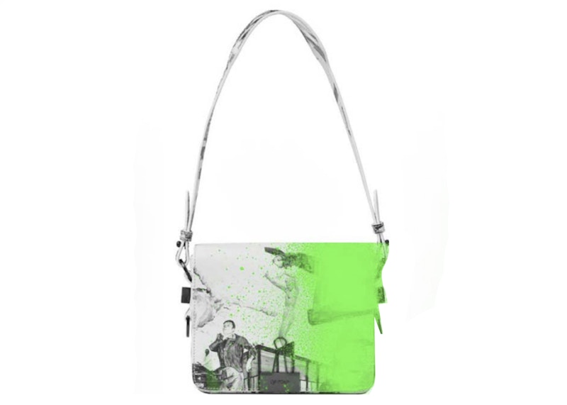 OFF-WHITE Virgil Abloh ICA Flap Bag 04 White/Green