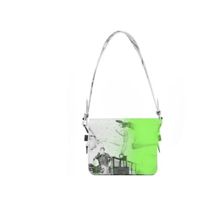 OFF-WHITE Virgil Abloh ICA Flap Bag 04 White/Green