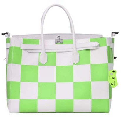 OFF-WHITE Virgil Abloh ICA Square Bag XL White/Green Order OFF-WHITE Virgil Abloh ICA Square Bag XL White/Green