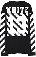 OFF-WHITE Virgil Abloh Religious Logo Striped Long Sleeve Tee Black Unisex AU2001-03-05 OFF-WHITE Virgil Abloh Religious Logo Striped Long Sleeve Tee Black Unisex AU2001-03-05