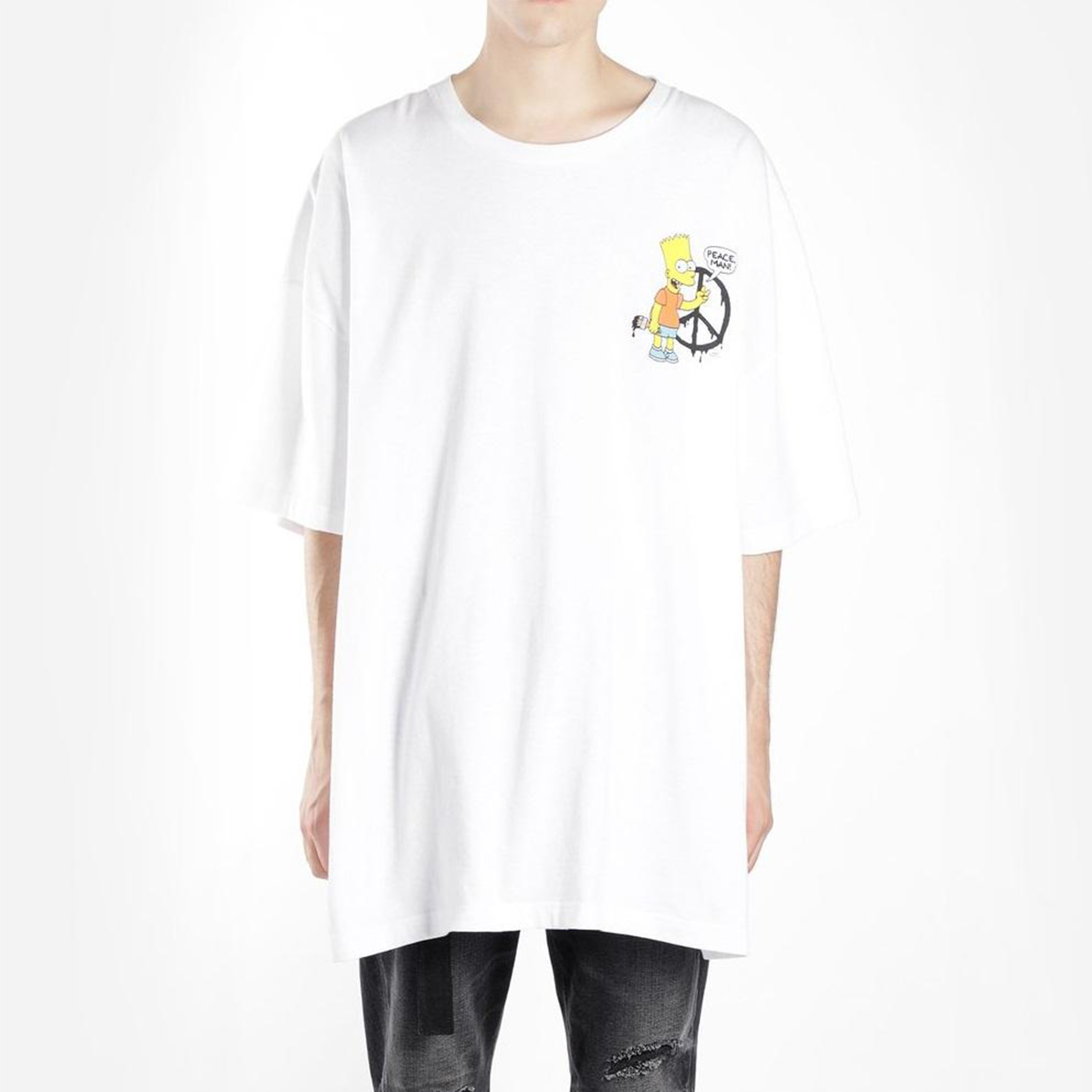 OFF-WHITE Virgil The Simpsons Arrow Tee White OMAA066S191850340188 圖 3