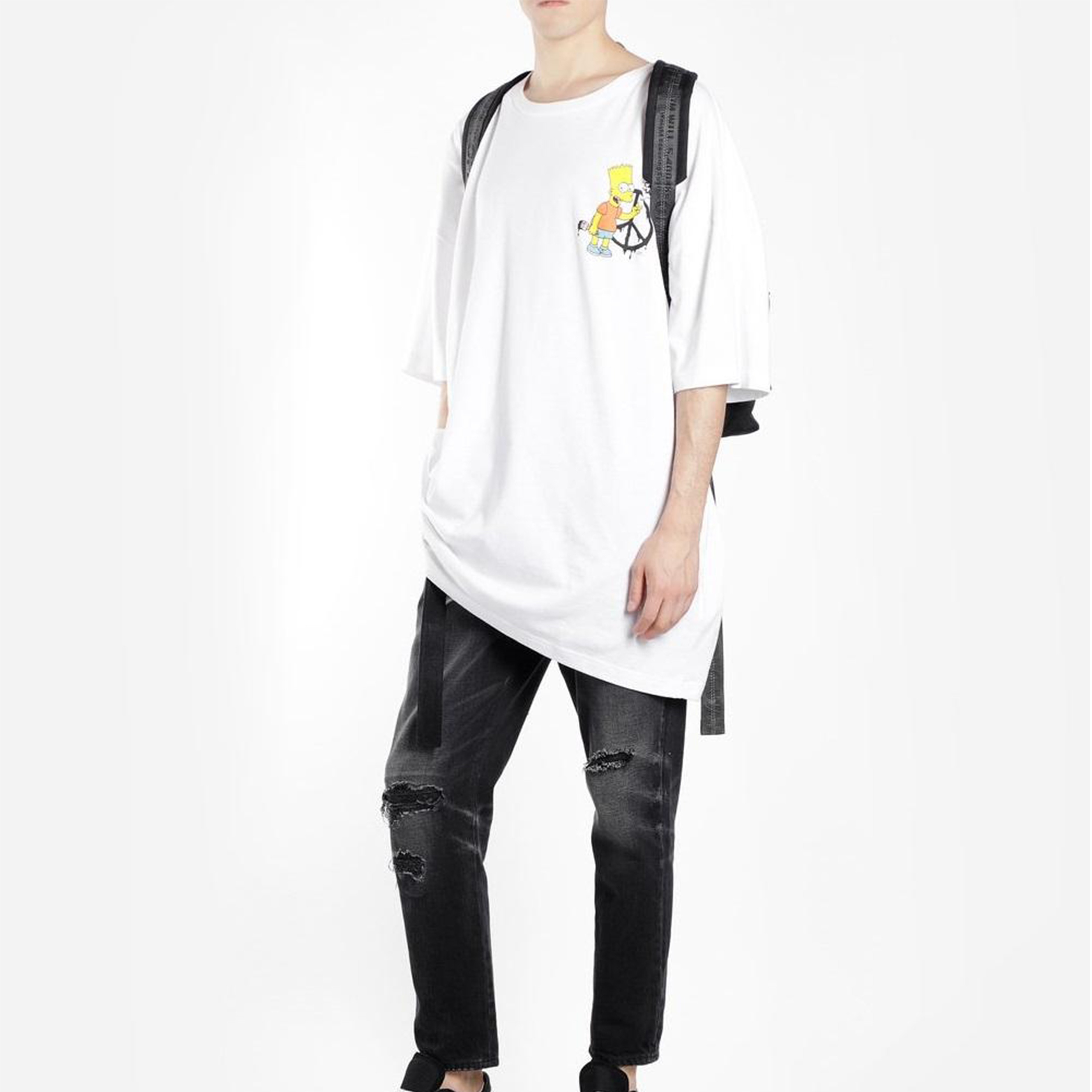 OFF-WHITE Virgil The Simpsons Arrow Tee White OMAA066S191850340188 圖 6