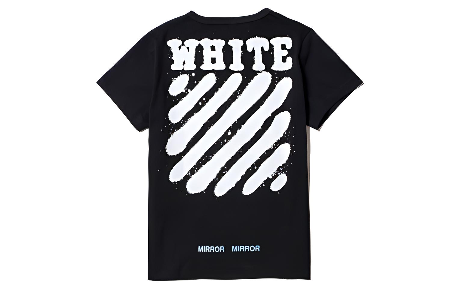 OFF-WHITE Virgil Tiger Print Short Sleeve T-Shirt Black OMAA002G20JER0111001