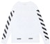 Lookbook OFF-WHITE Virgil Ow条纹13字母长袖白色男女同款T恤 AU2001-03-00