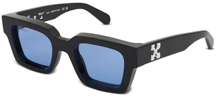 OFF-WHITE Virgil Rectangle Sunglasses Black/Blue (OERI008C99PLA0021045-FR) OFF-WHITE Virgil Rectangle Sunglasses Black/Blue (OERI008C99PLA0021045-FR)