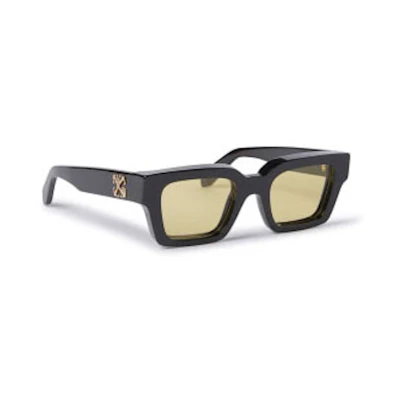 OFF-WHITE Virgil Square Sunglasses Black/Yellow (OERI126S24PLA0011018-FR)