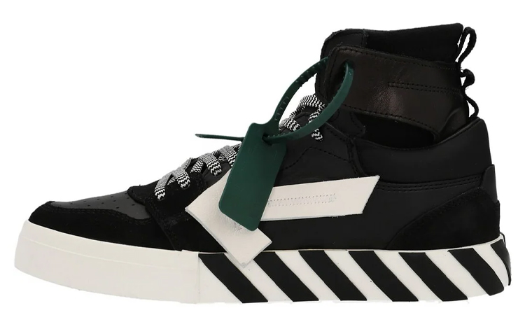 Buy OFF-WHITE 高筒綁帶運動鞋 黑色