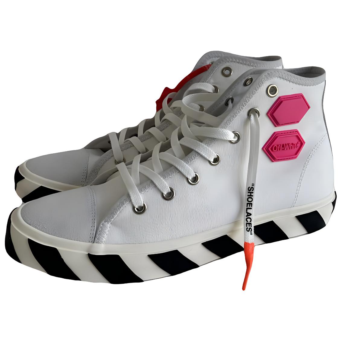 Lookbook Off-White Vulc High Top 'Putih' Sneakers OMIA110R19C210350128